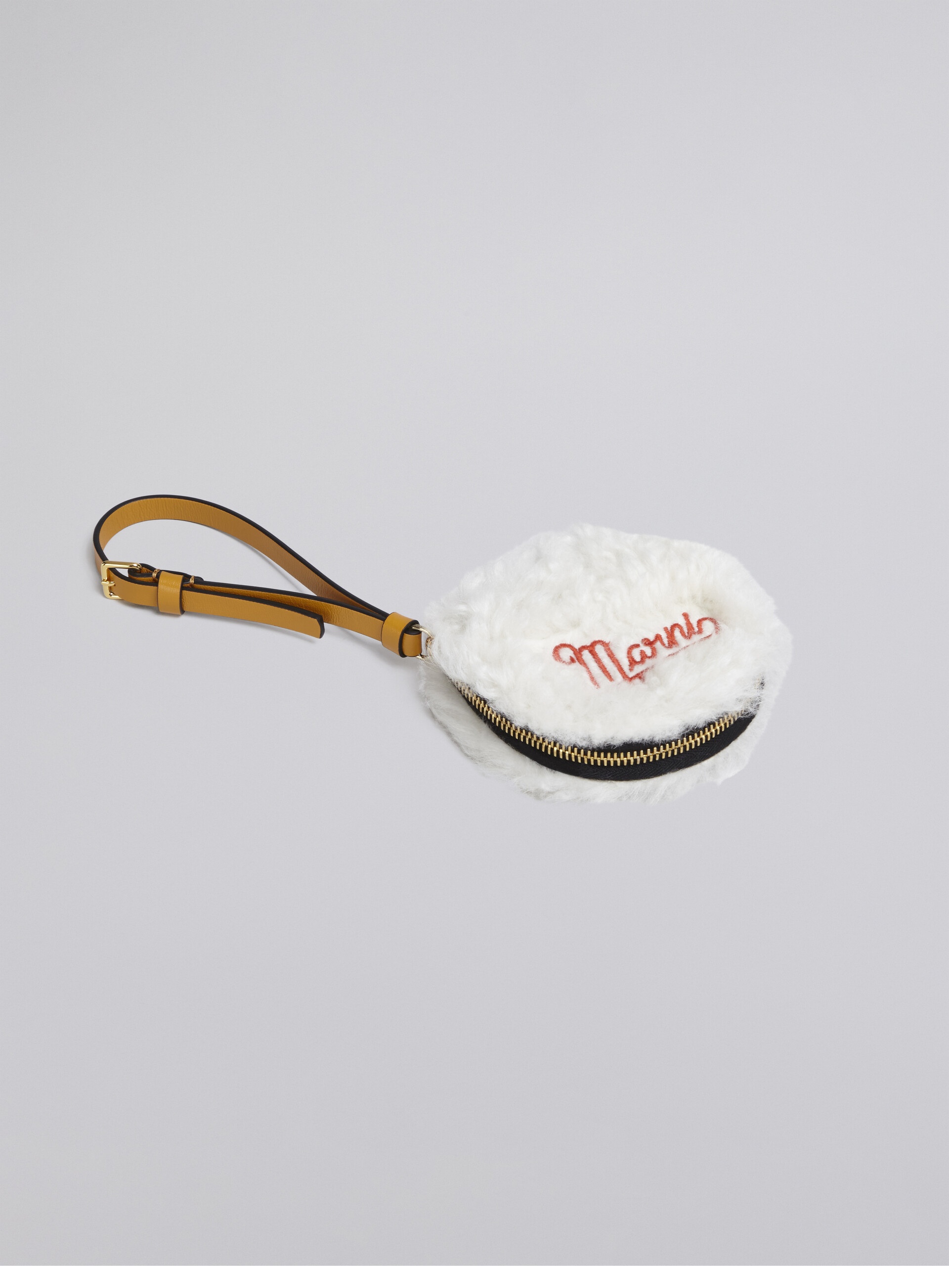 ROUND SHEEPSKIN COIN CASE - 5