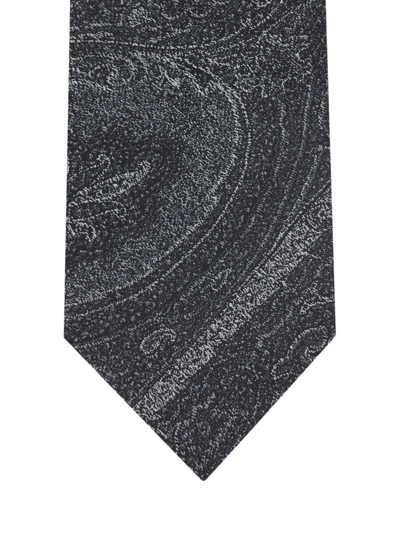 Etro jacquard motif silk tie outlook