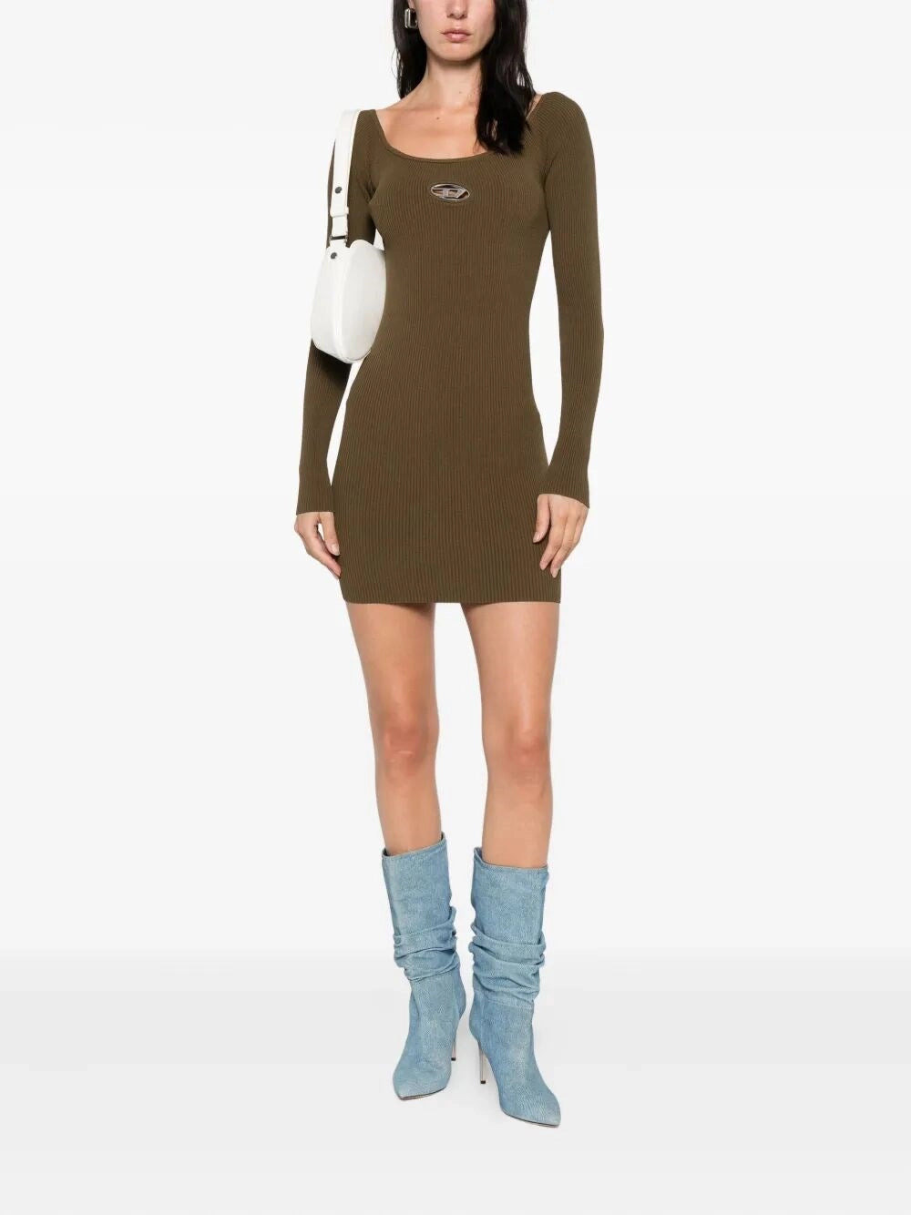 Diesel Women `M-Vera` Off-The-Shoulder Dress In Ribbed Knit - 2