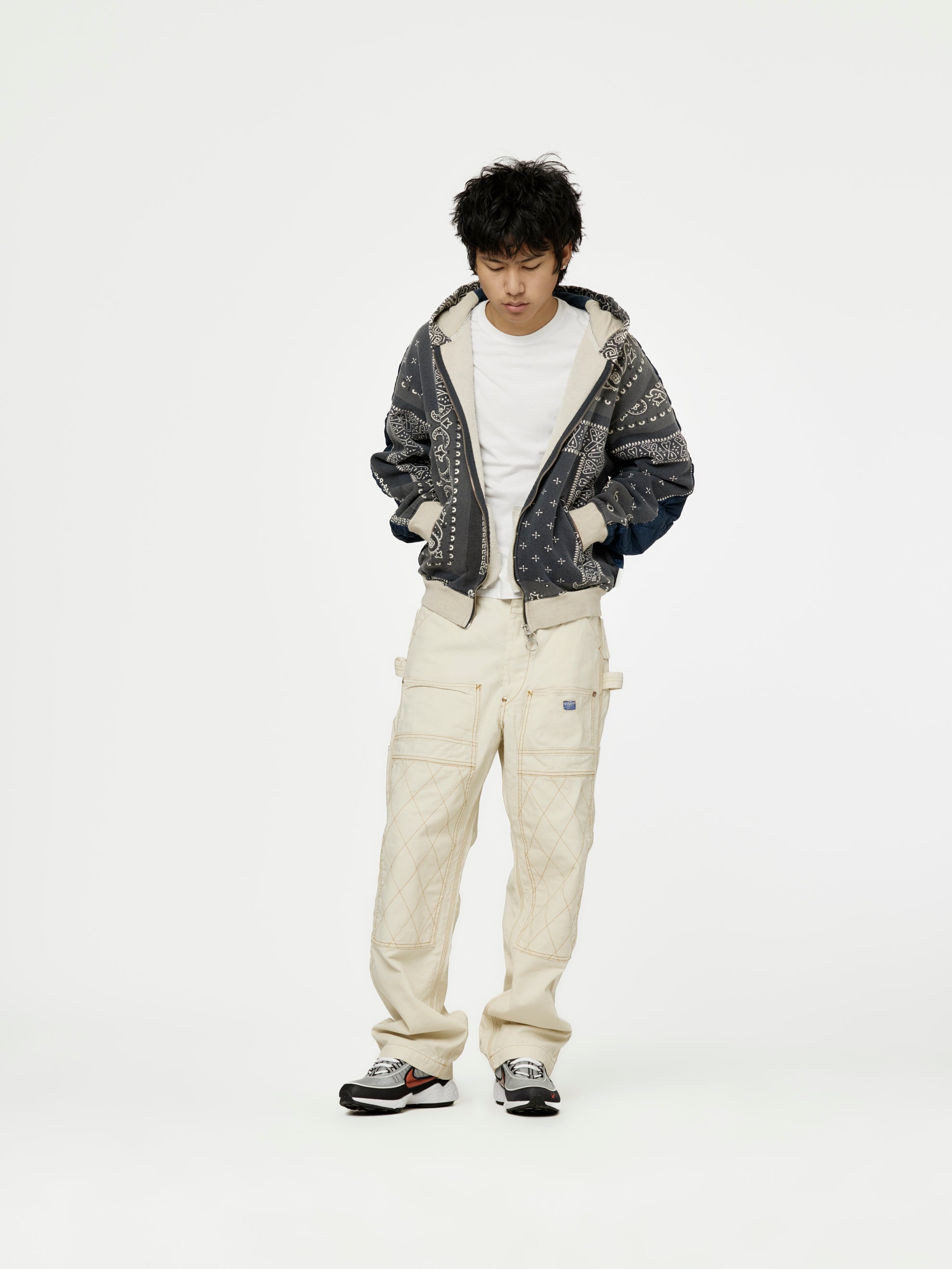 LIGHT CANVAS LUMBER PANTS (ECRU) - 4