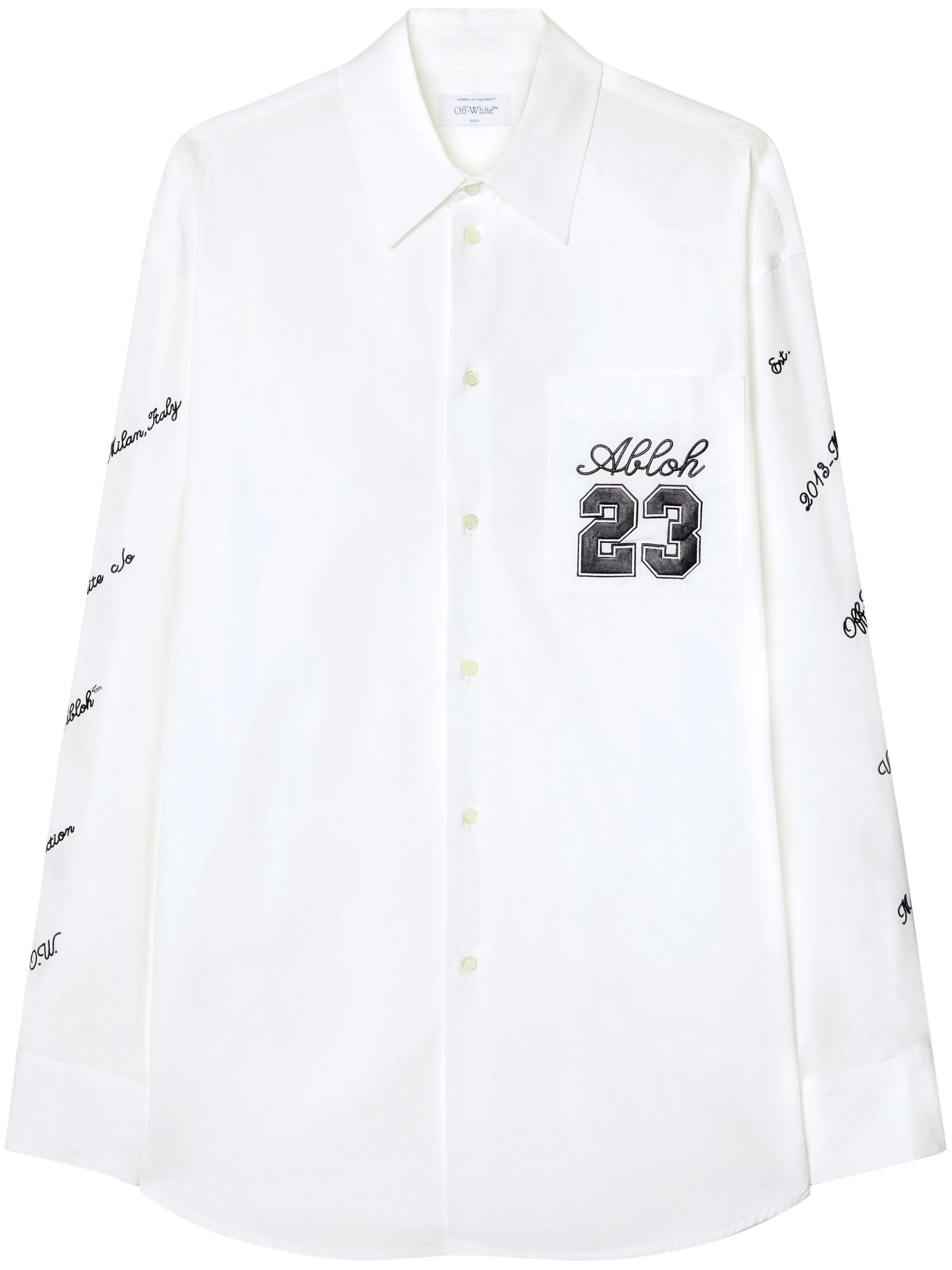 LOGO-EMBROIDERED COTTON SHIRT - 1