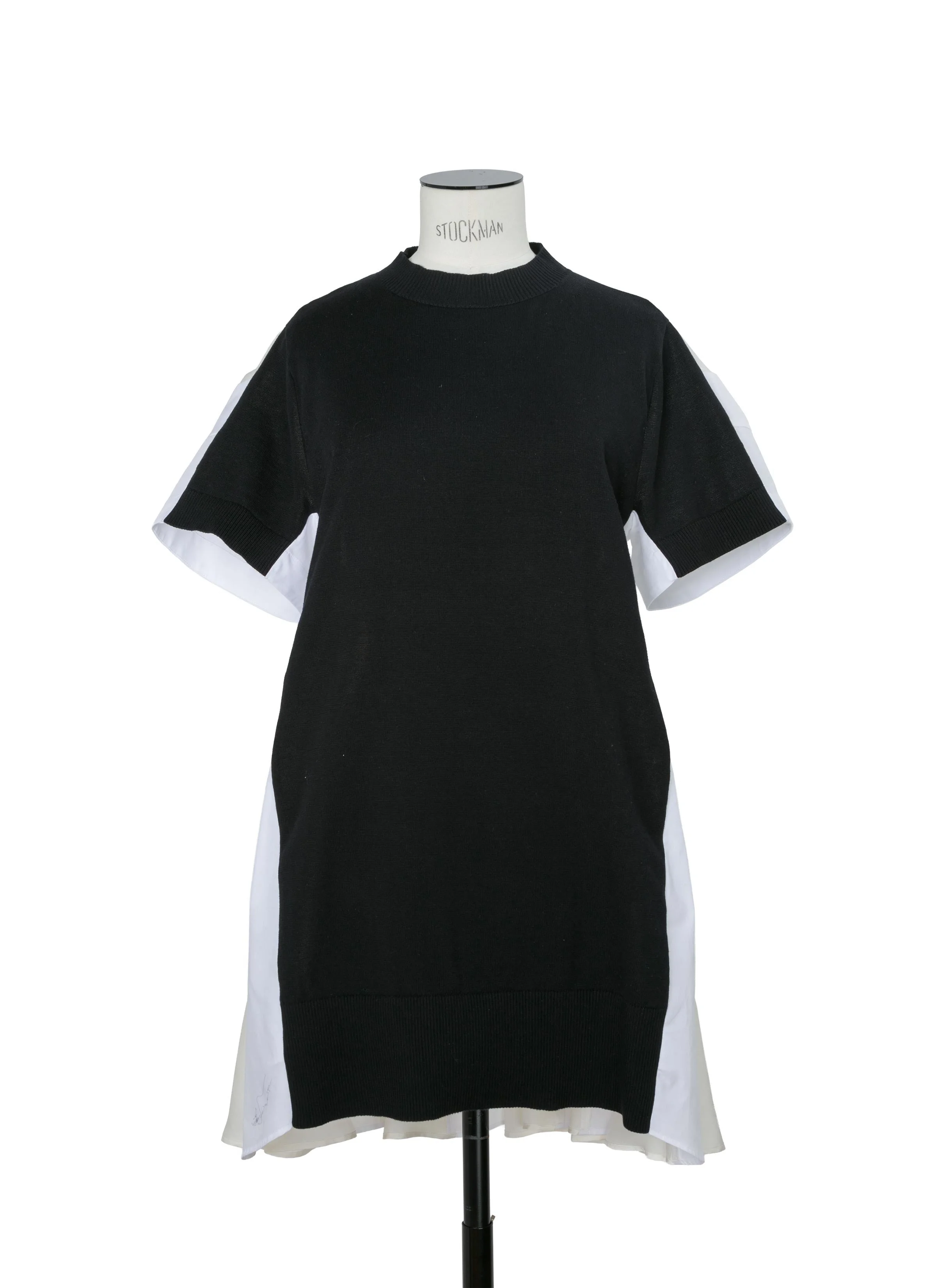 Poplin x Cotton Knit Dress - 1