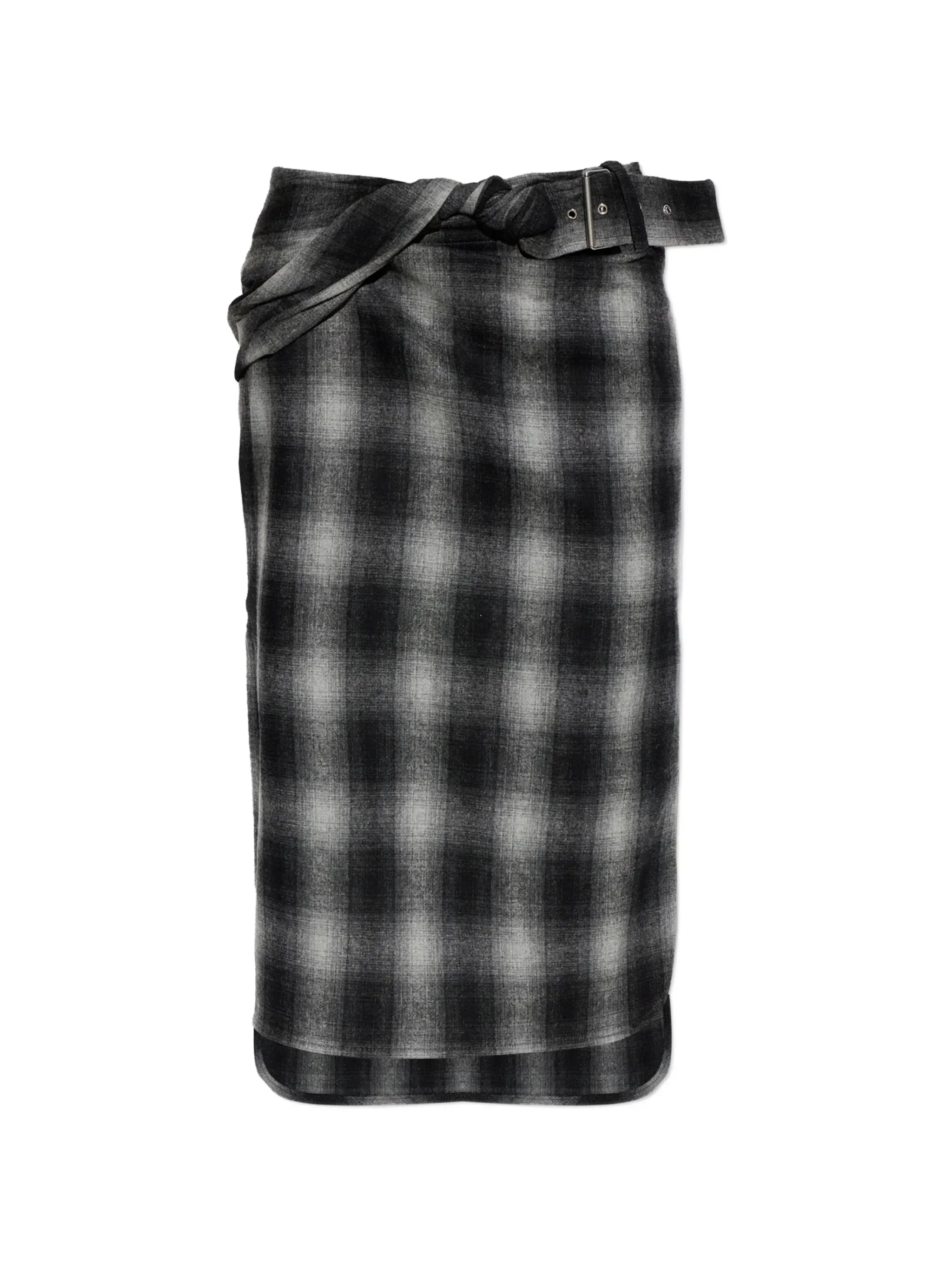 Iro Nylane Check Belted Midi Skirt - 1