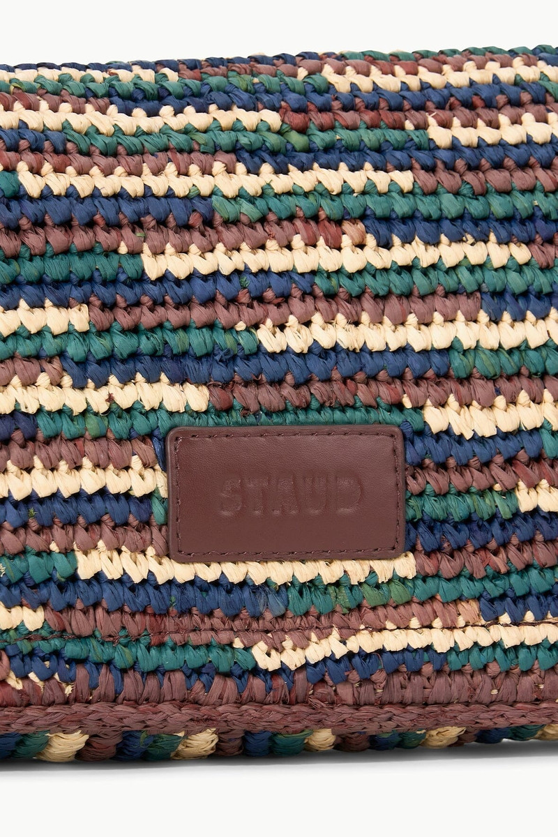 STAUD HARLOW RAFFIA BAG MIXED RAFFIA 7