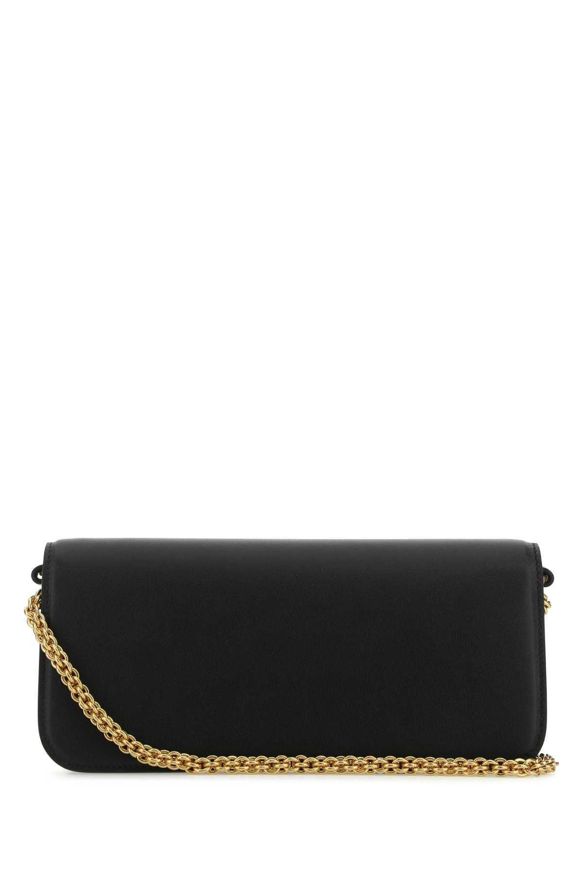 Valentino Garavani Women Black Leather Locã² Handbag - 3