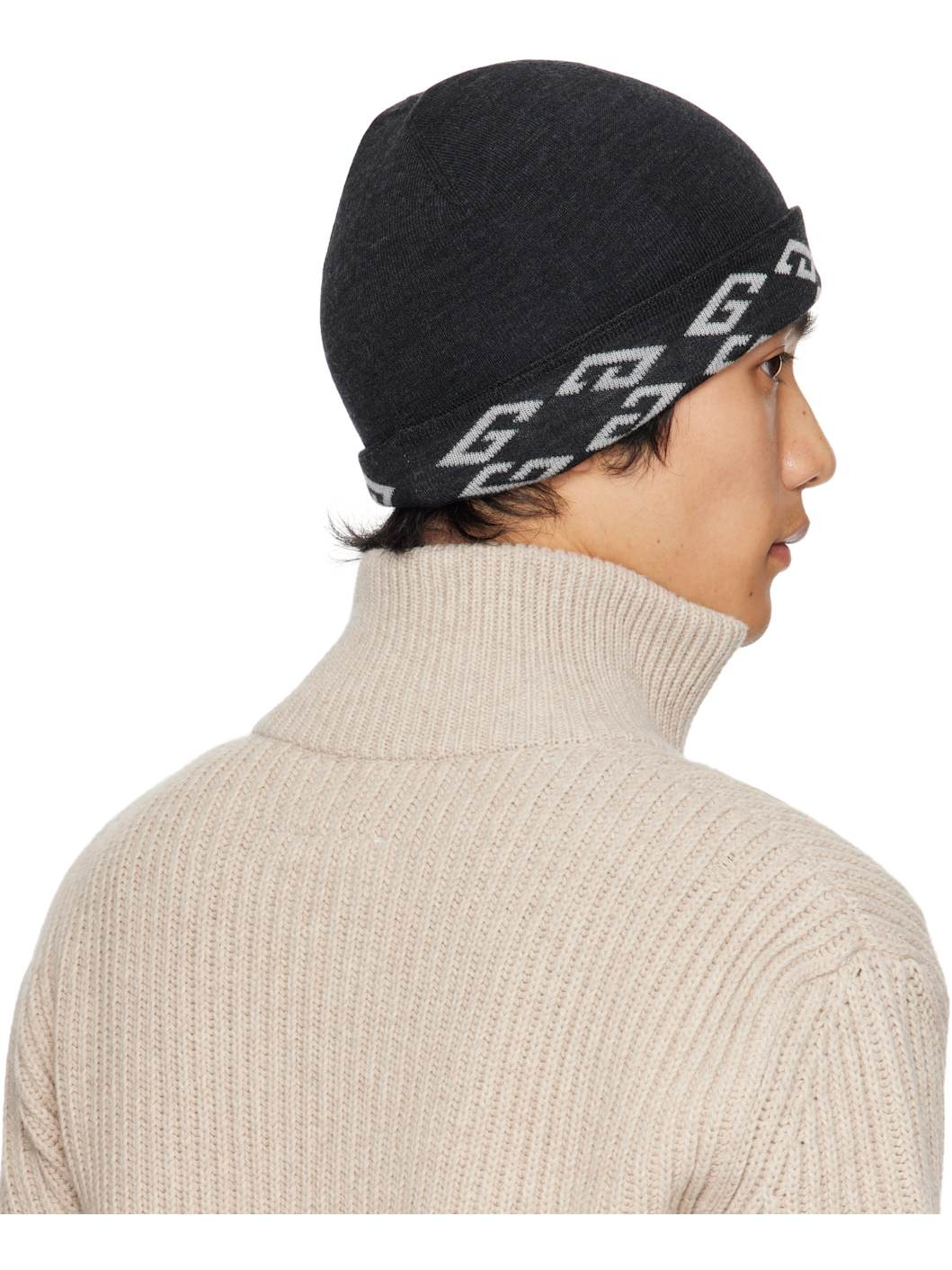 Gray Monogram 1972 Reversible Beanie - 3