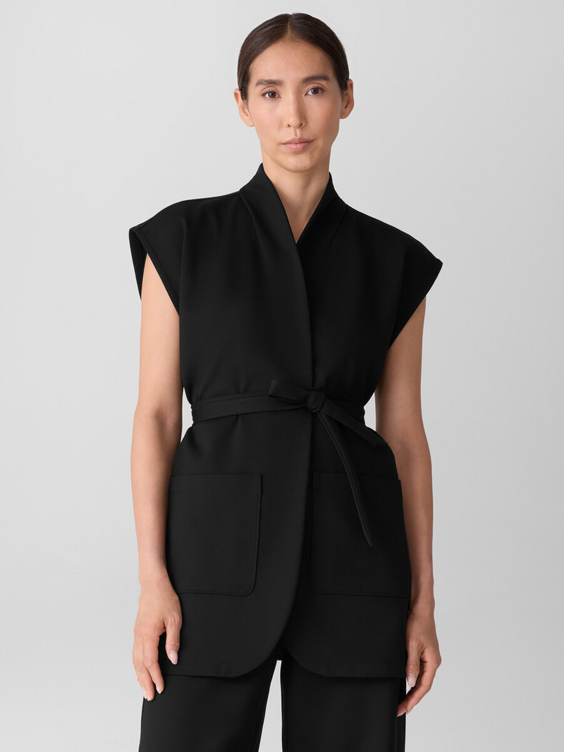 Washable Flex Ponte High Collar Vest 3