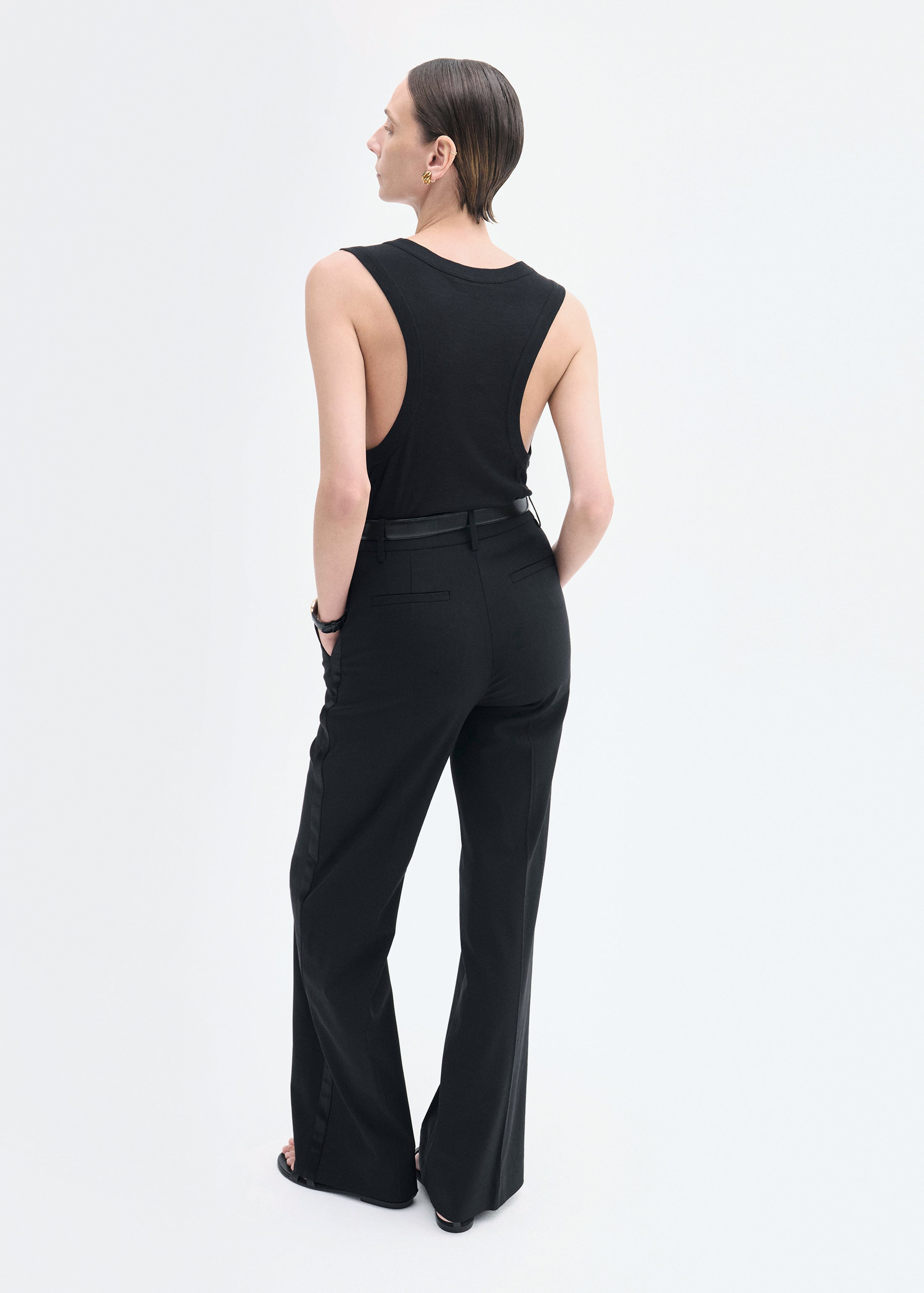 Tuxedo Pant in Wool and Silk - 4