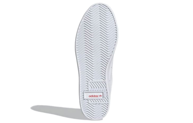 (WMNS) adidas Sleek 'Heart Embossed - White Scarlet' FZ1829 - 6