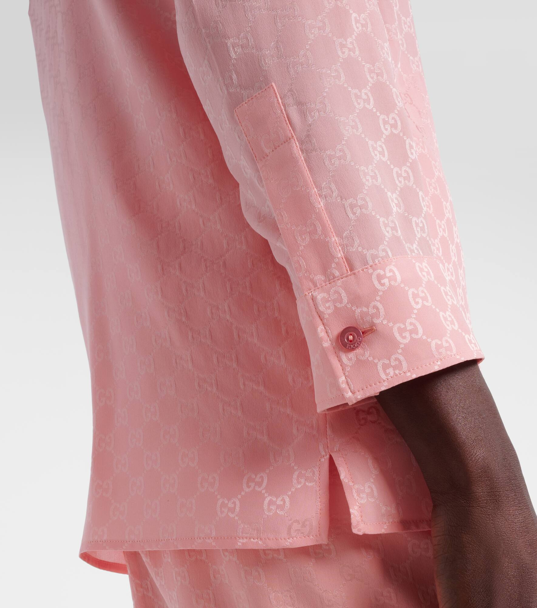 GG silk jacquard shirt - 5