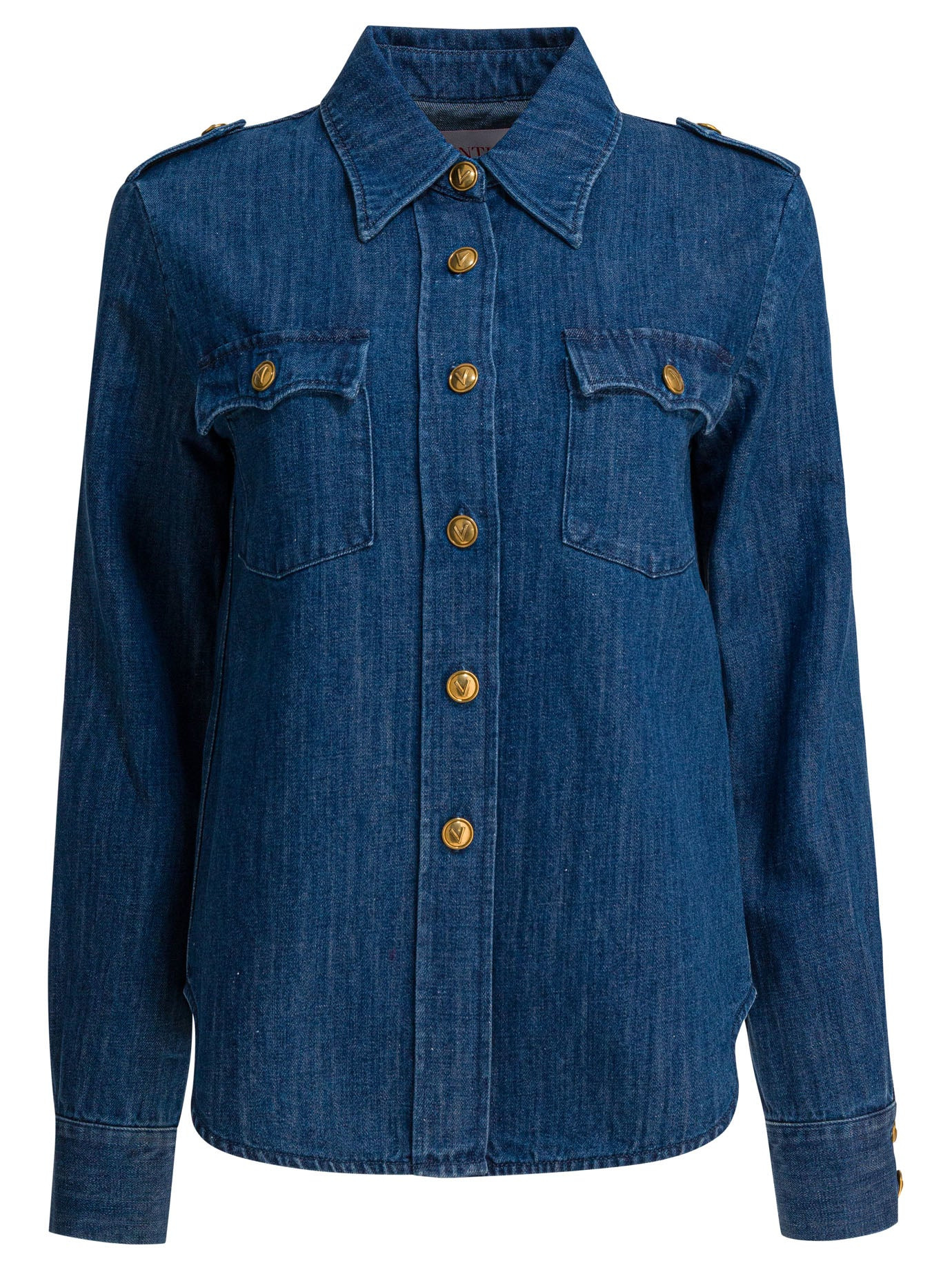 Western Style Shirt Shirts Blue - 1