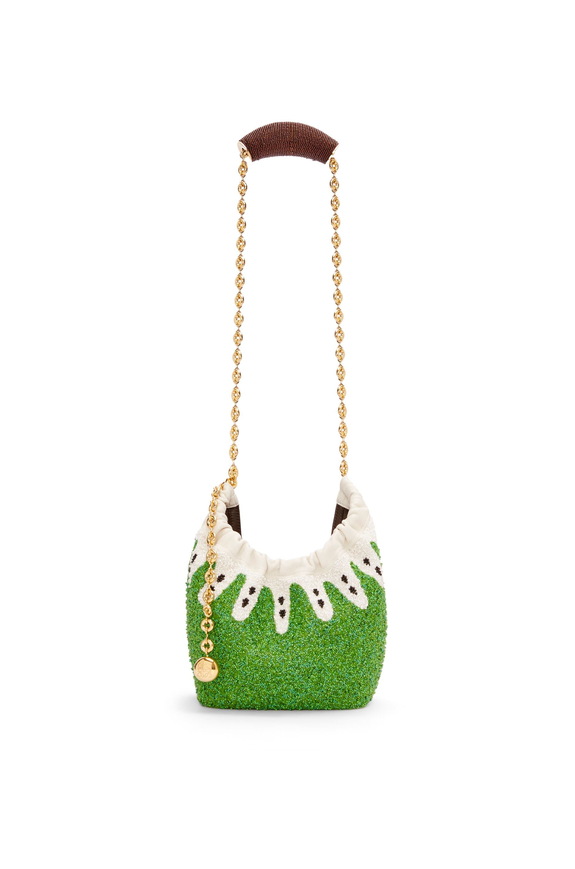 Mini Squeeze bag in beaded leather - 7