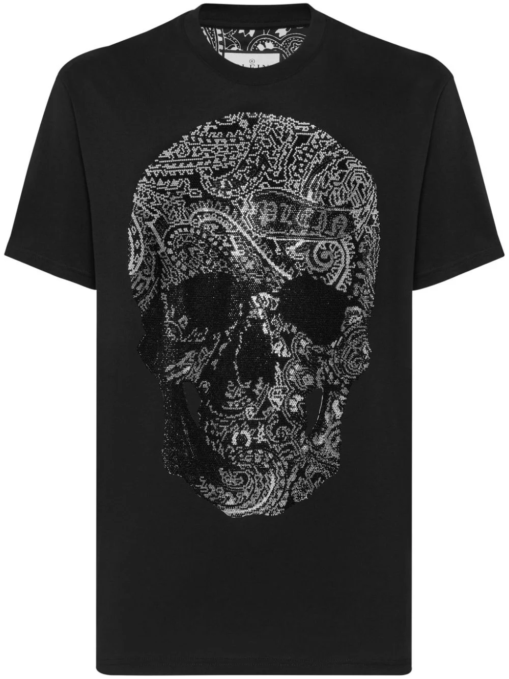 Paisley Skull-print round-neck T-shirt - 1