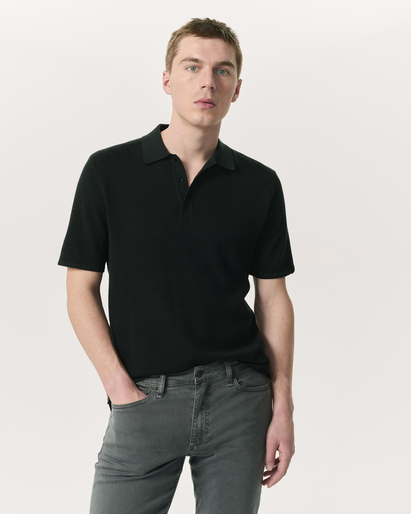 Harvey Cotton Knit Polo Classic Fit Polo 1
