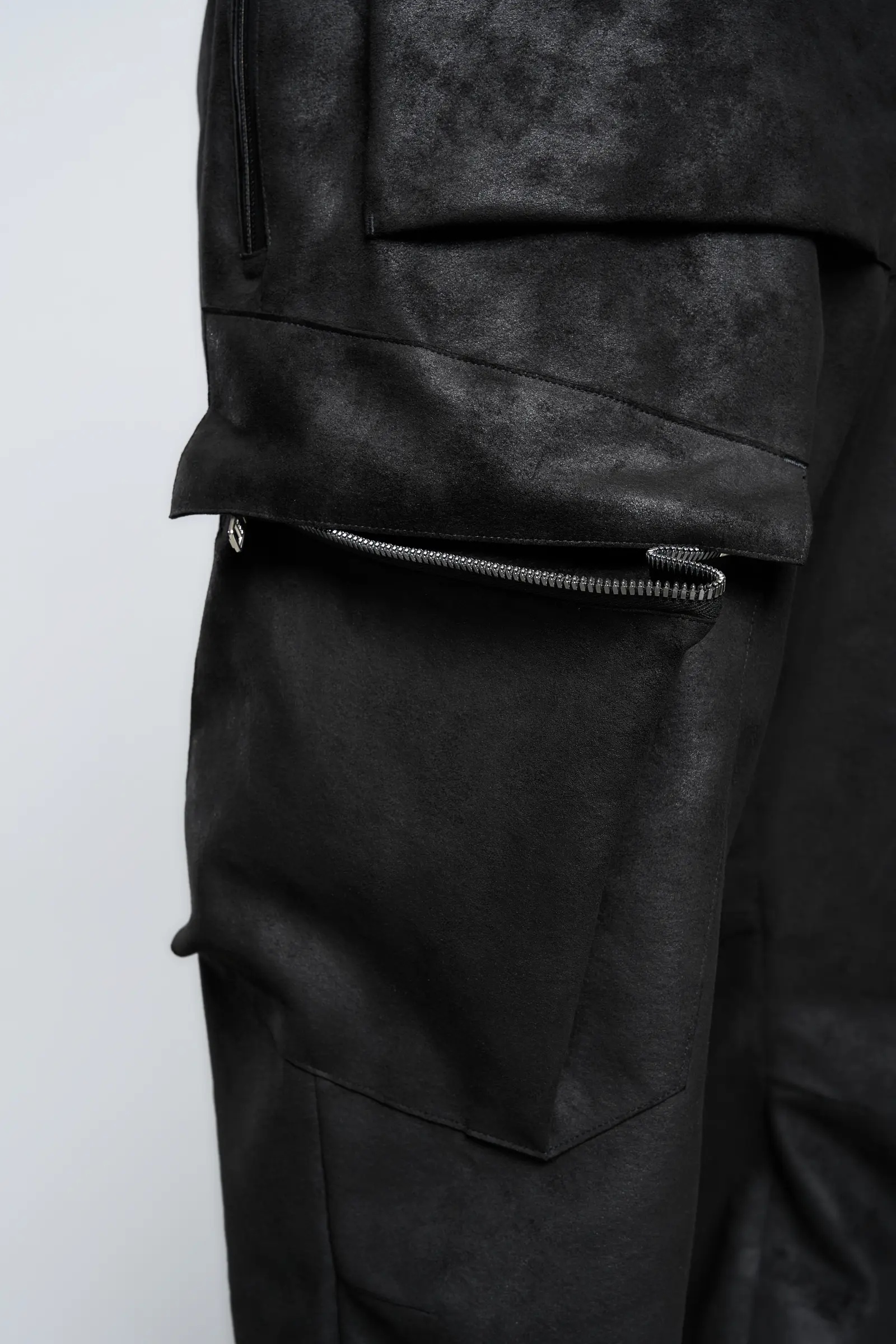 P38-TO Scrim Laced Ultra-Microfiber Cargo Pant Black - 19