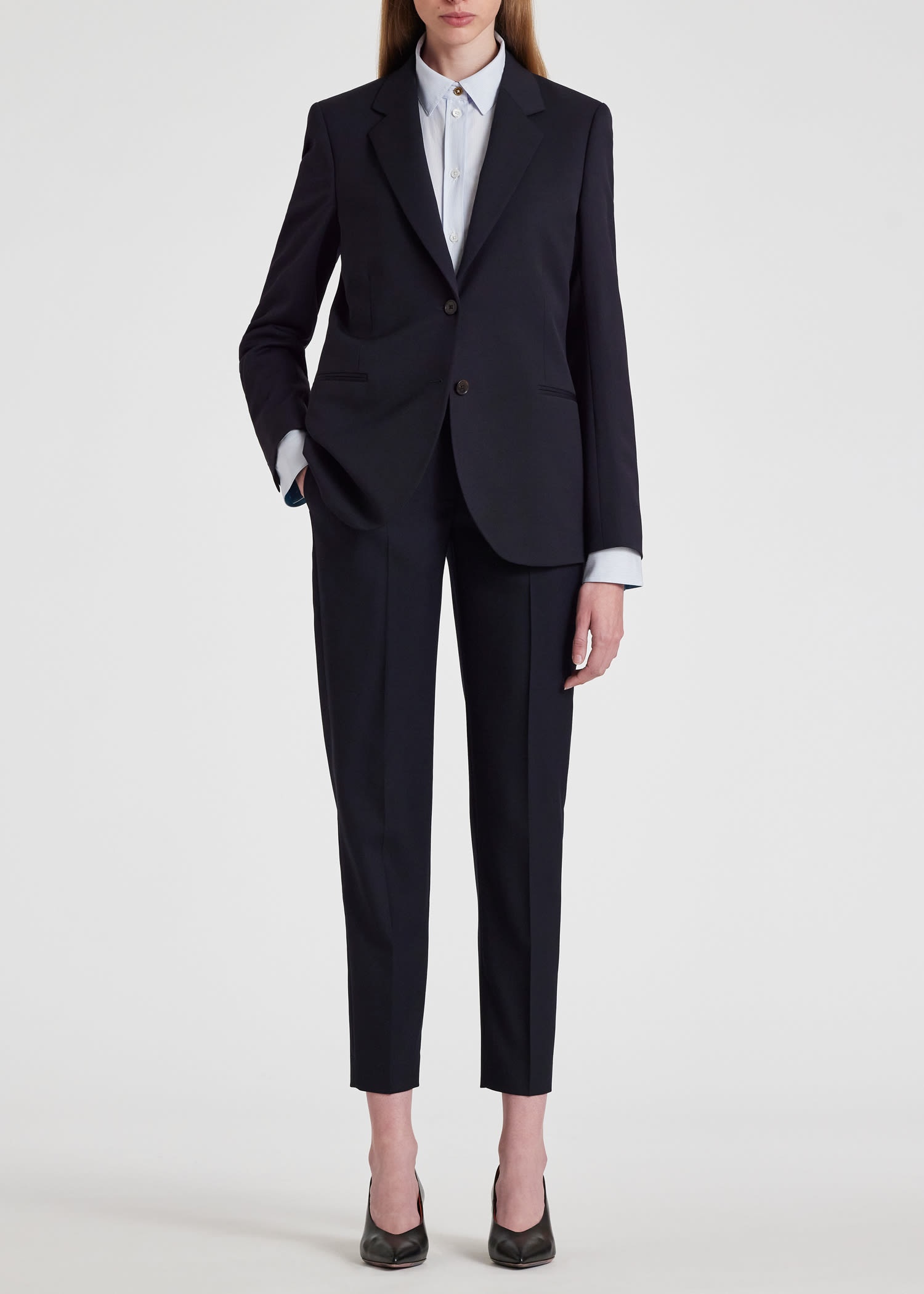 Stretch-Wool Two-Button Blazer - 7
