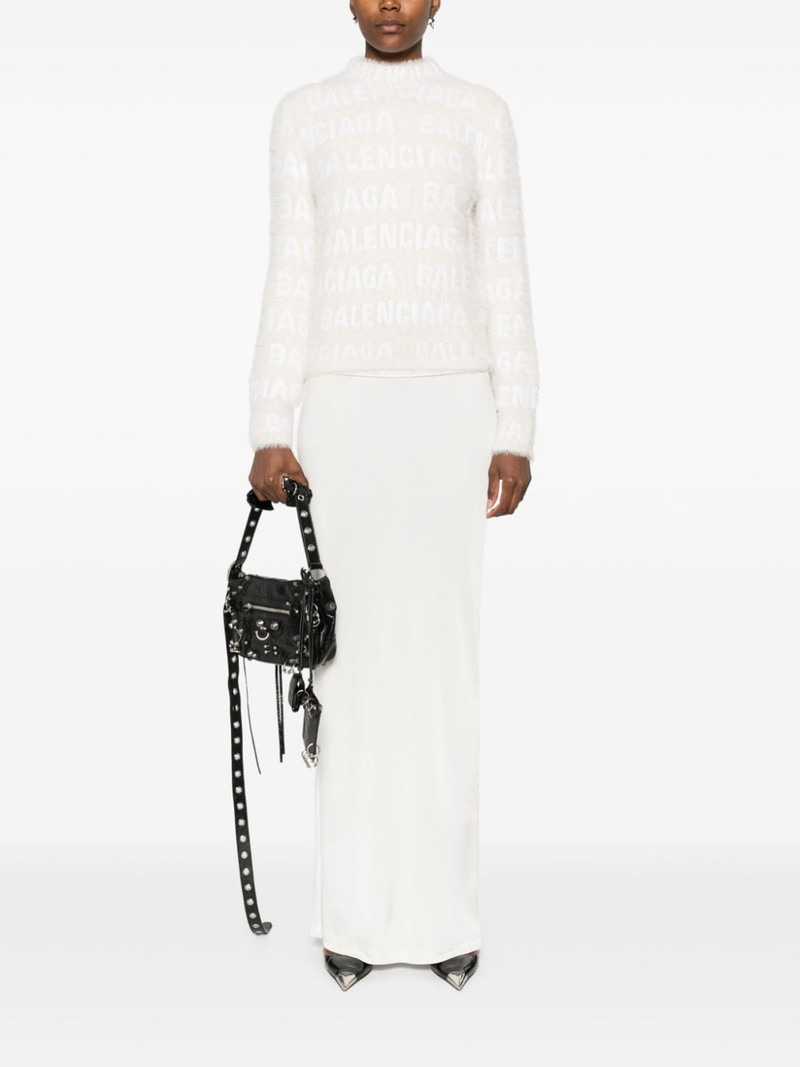 BALENCIAGA logo-jacquard sweater outlook