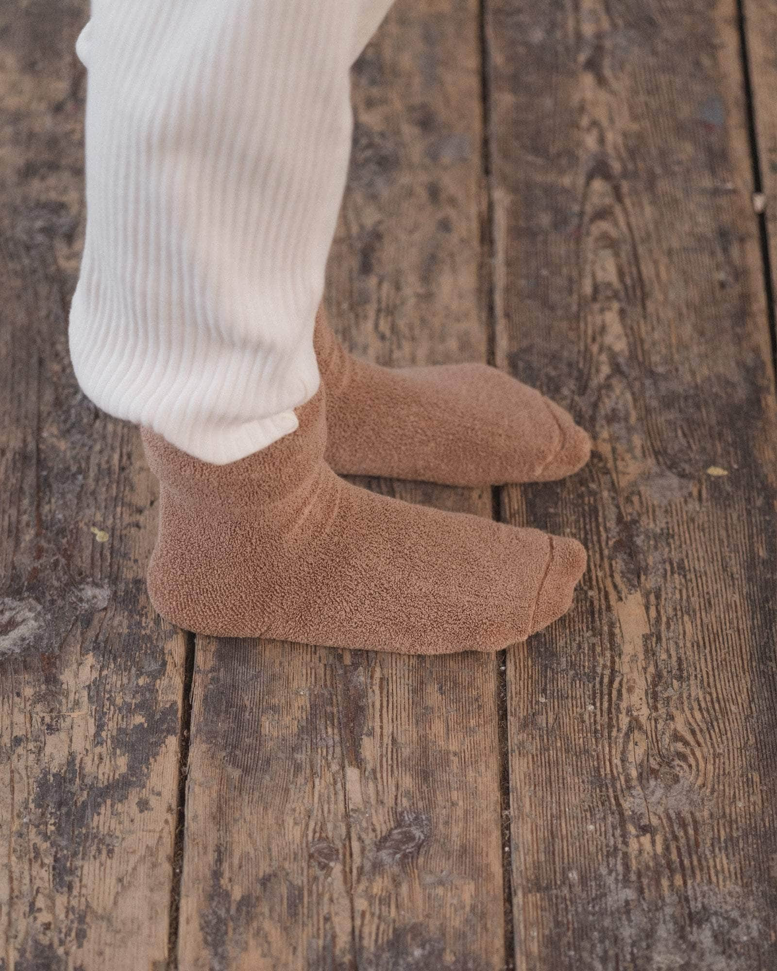 Buckle Overankle Socks - Textured Organic Cotton - 2