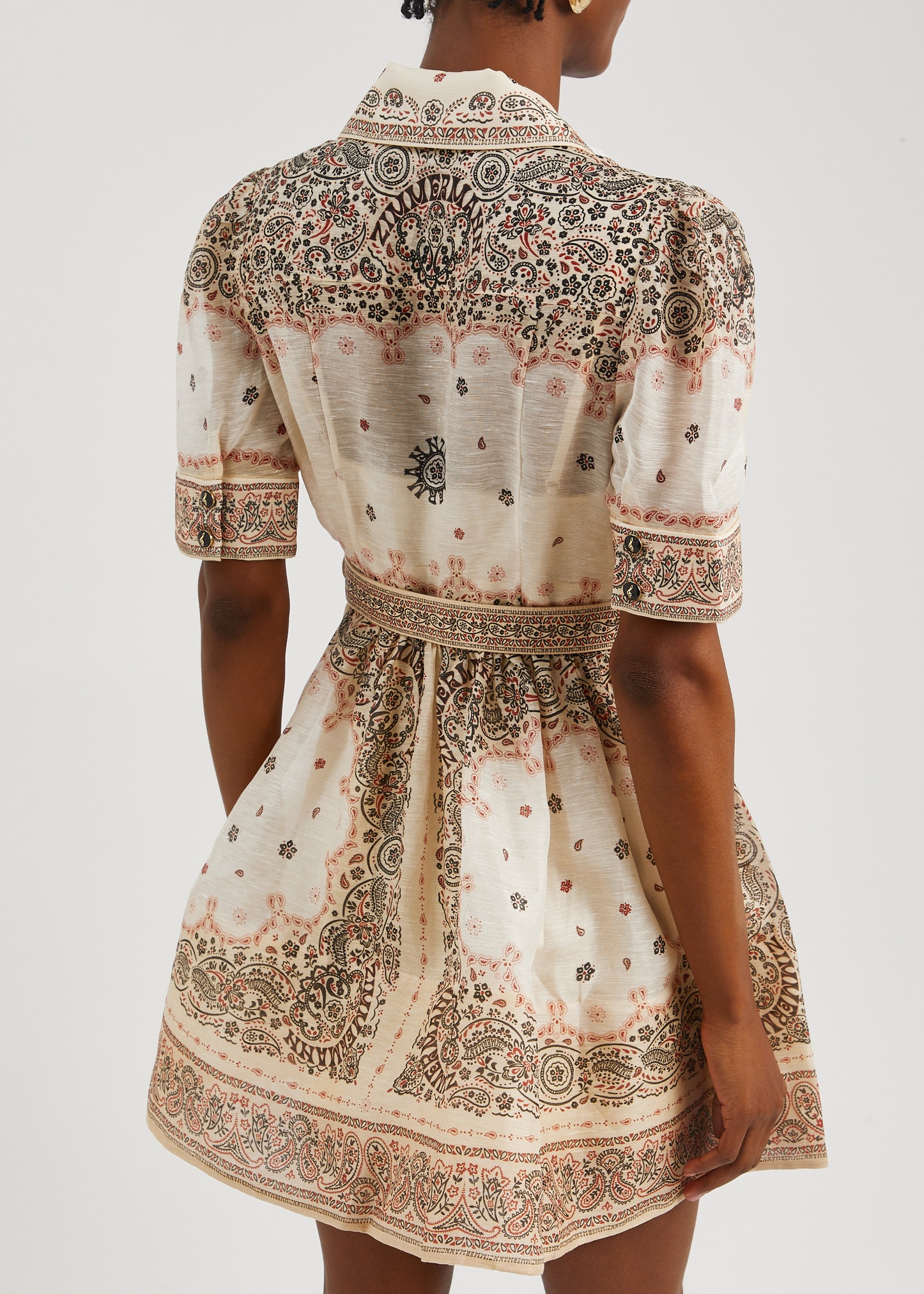 ★ジマーマン★MATCHMAKER リネンミデドレス リラックスフィット Zimmermann Matchmaker printed linen-blend mini dress
