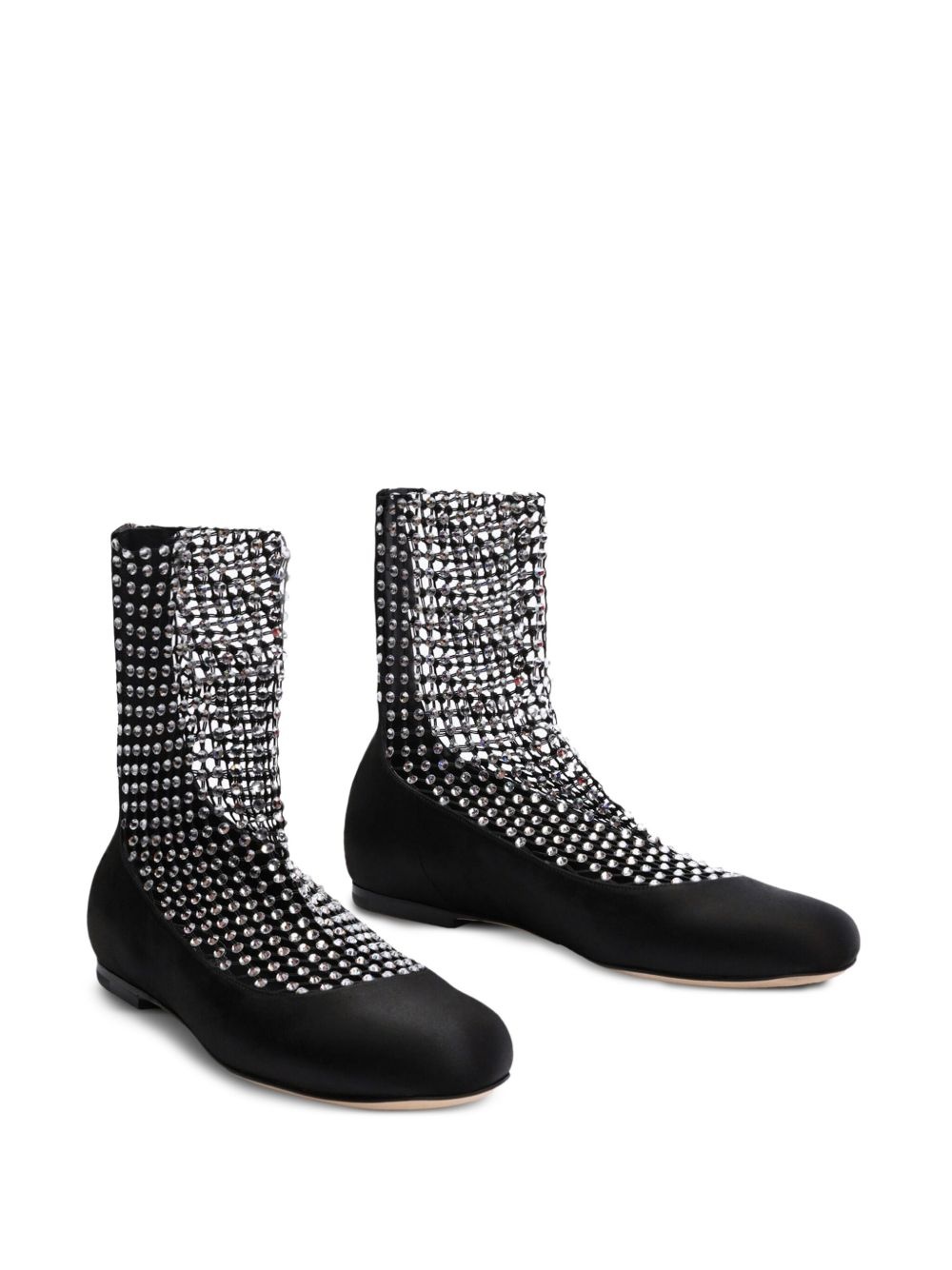 rhinestone-embellished ballerina shoes - 2