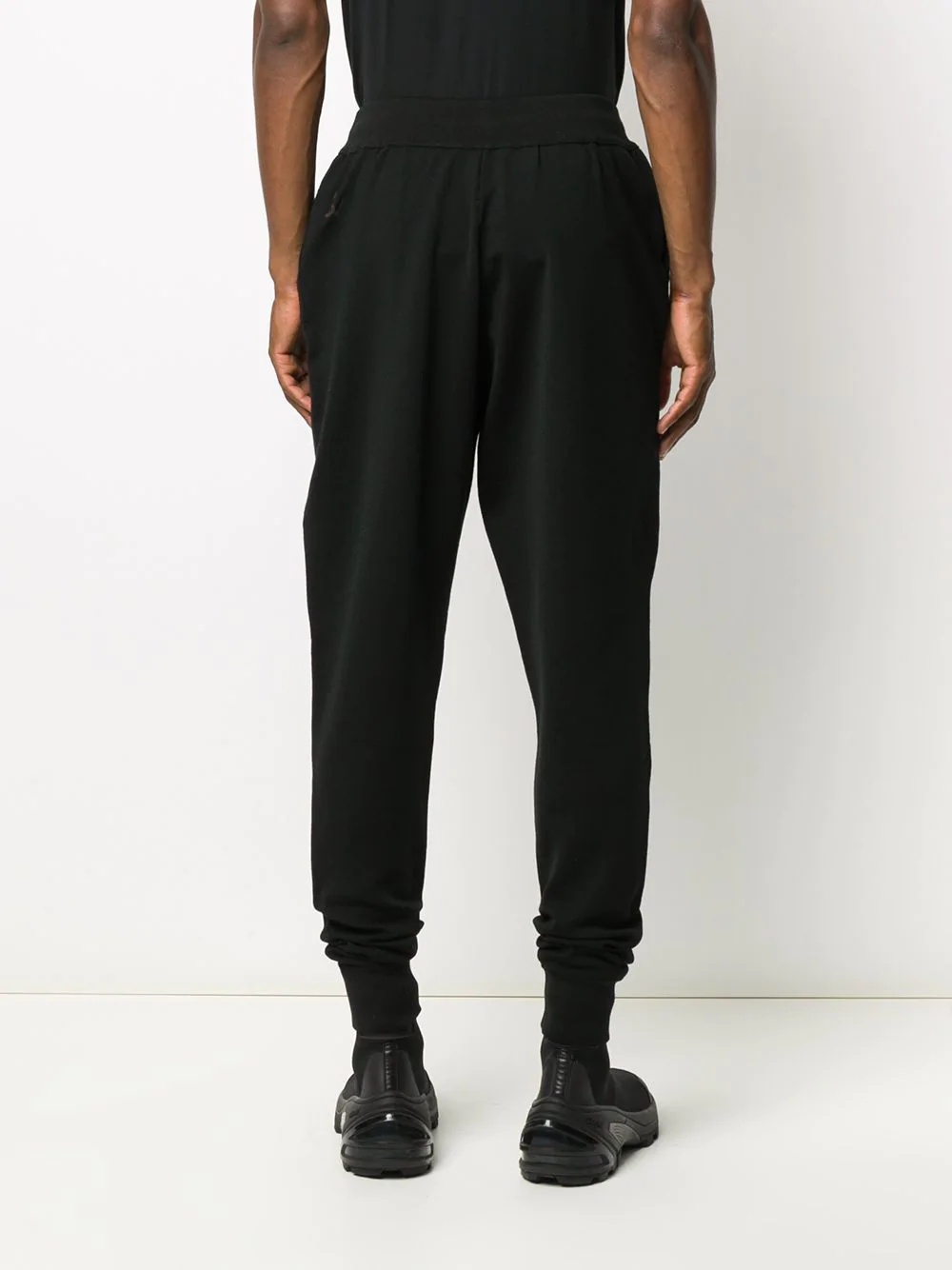 knitted tapered track pants - 4