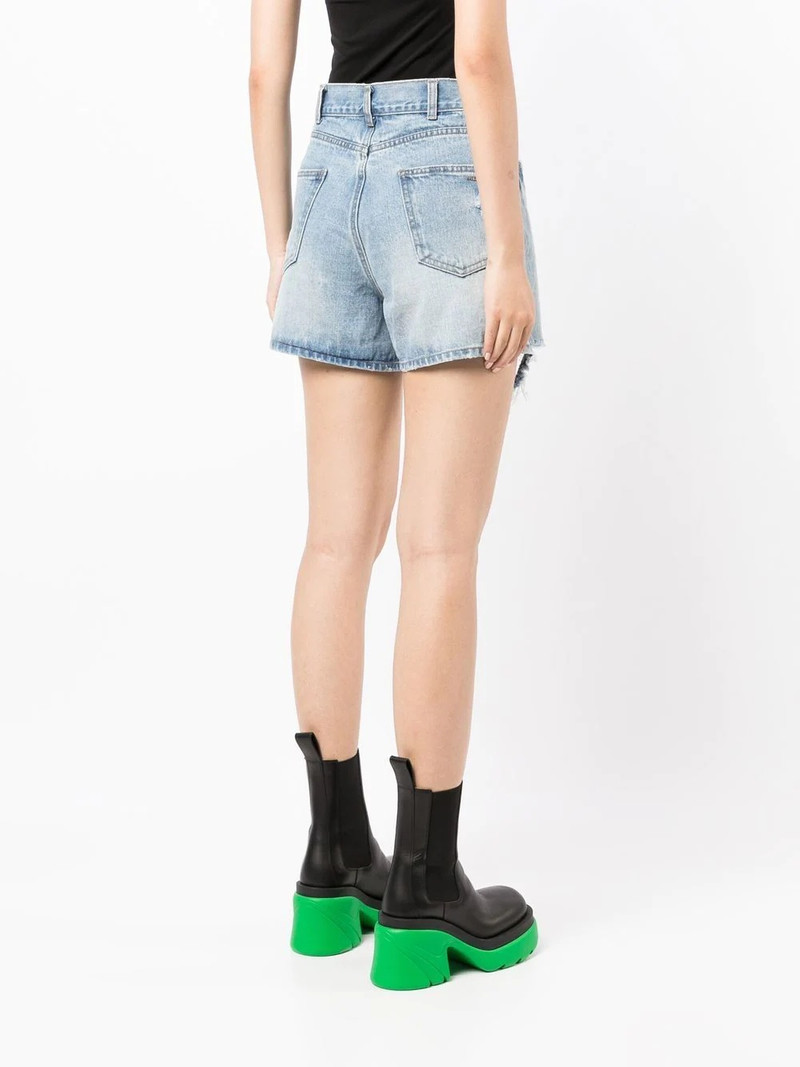 light-wash ripped denim-shorts 4