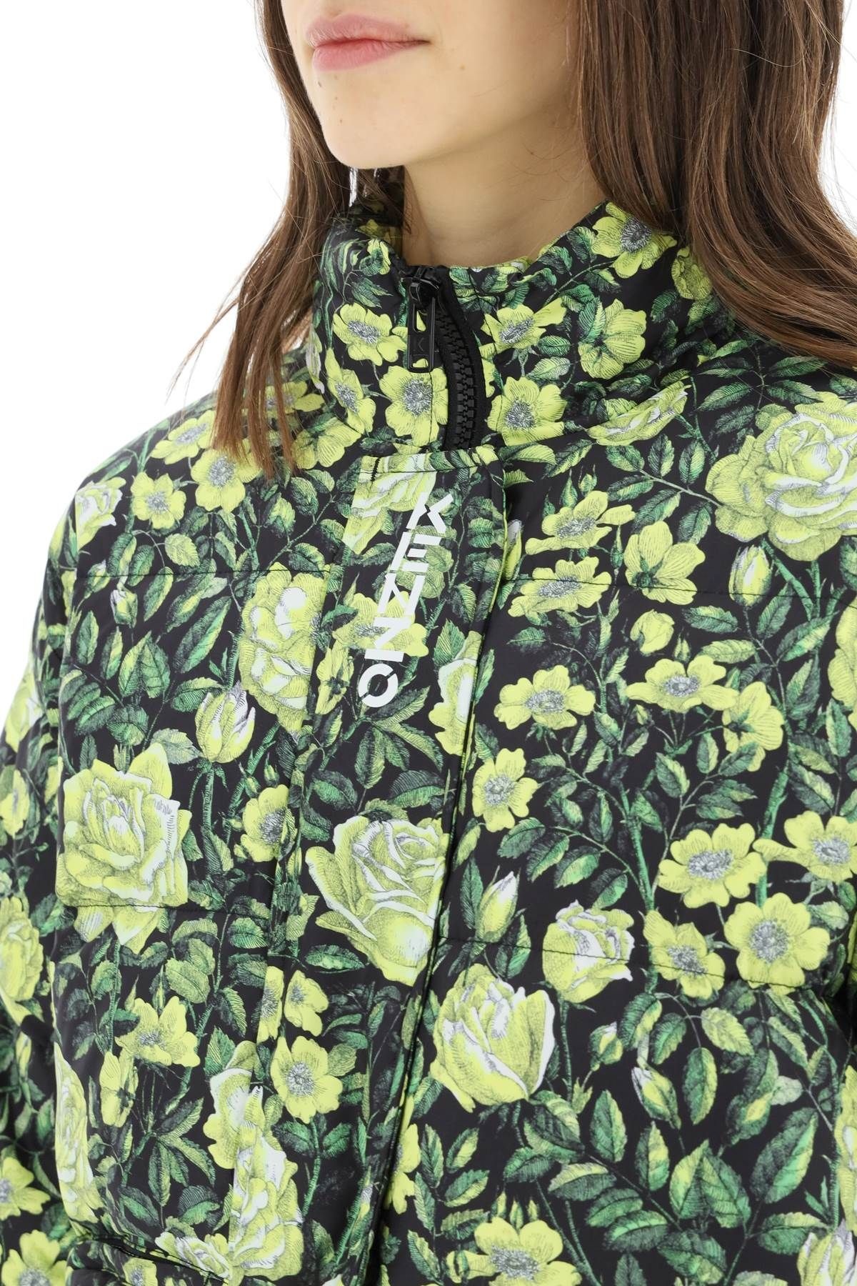 BOTANICAL ROSE SHORT DOWN JACKET - 5