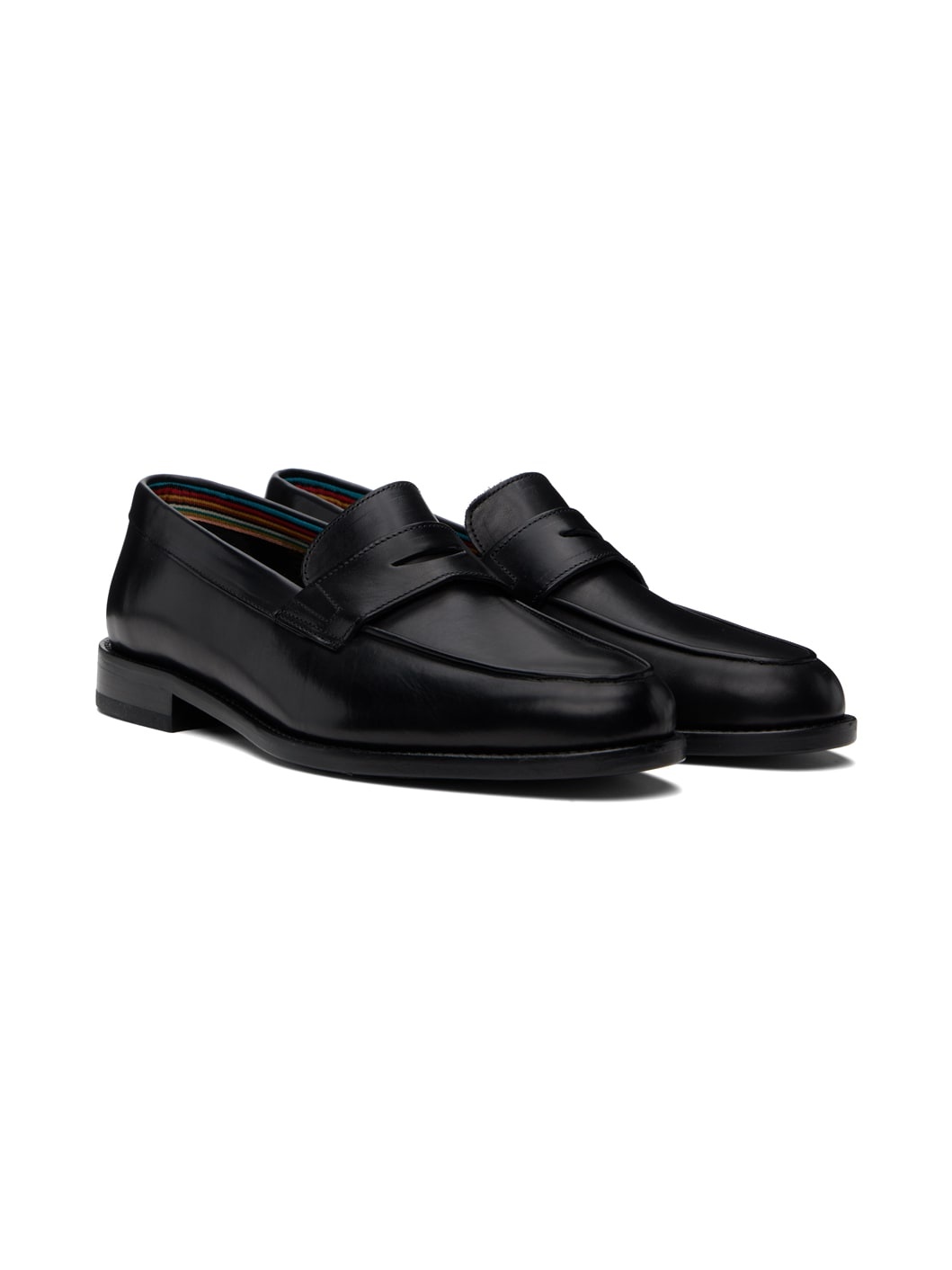Black Leather Montego Loafers - 4