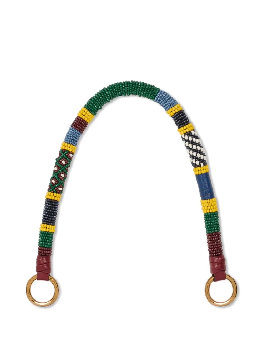 beaded handle bag - 1