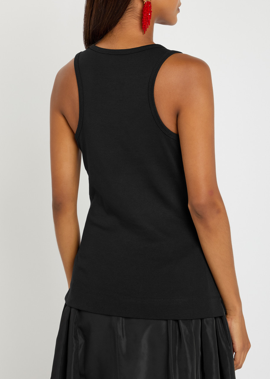 Simone Rocha Pearl Chain Sculpt Cotton Tank - 3