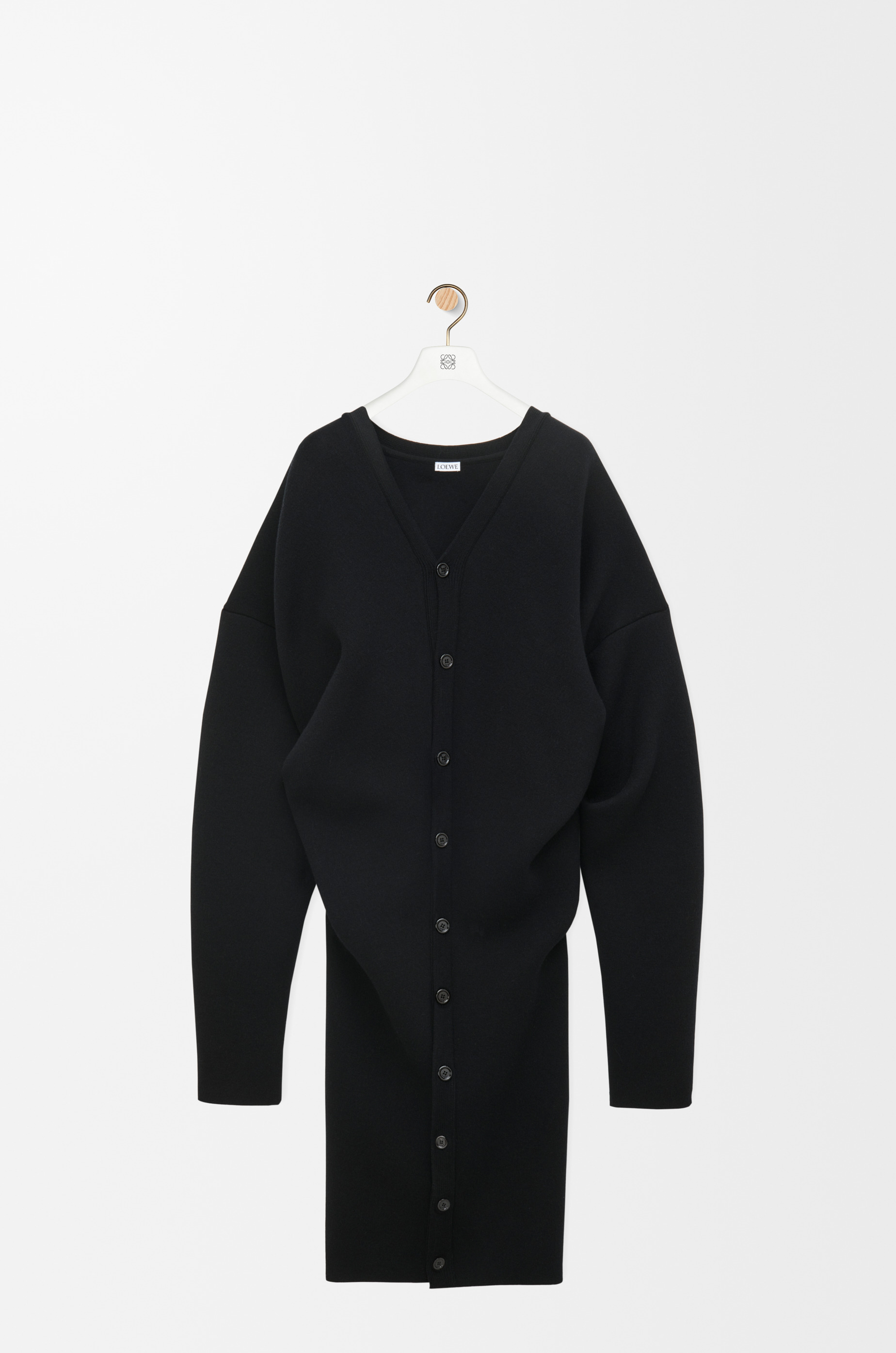 Draped coat in wool blend - 1