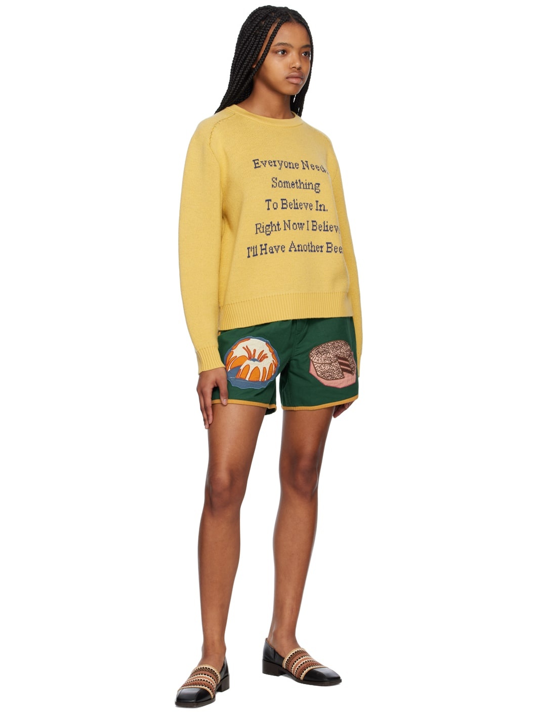 Yellow 'I'll Have Another Beer' Sweater - 4