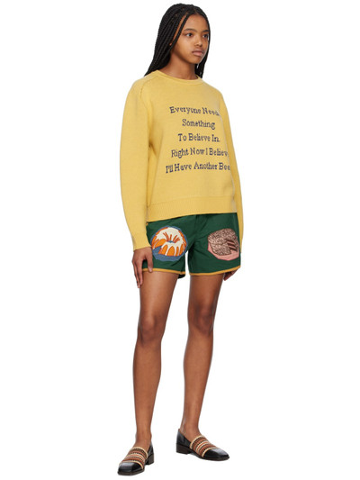 BODE Yellow 'I'll Have Another Beer' Sweater outlook