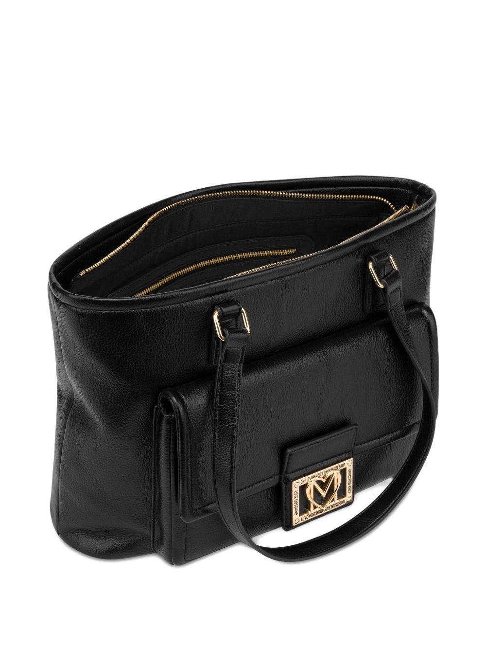 logo-plaque tote bag - 3