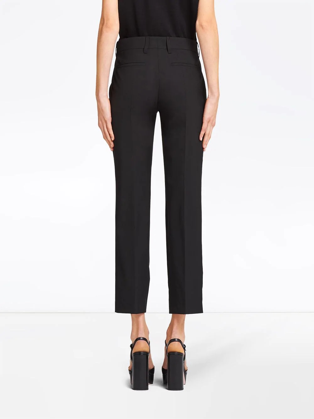 straight wool trousers - 4