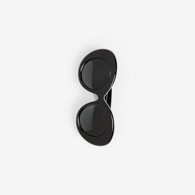 Burberry Monogram Motif Oversized Round Frame Sunglasses outlook