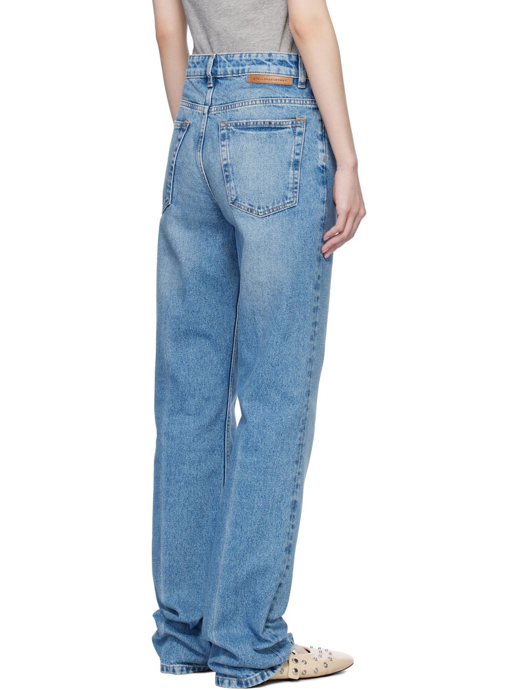 Blue Vintage Wash Jeans - 3
