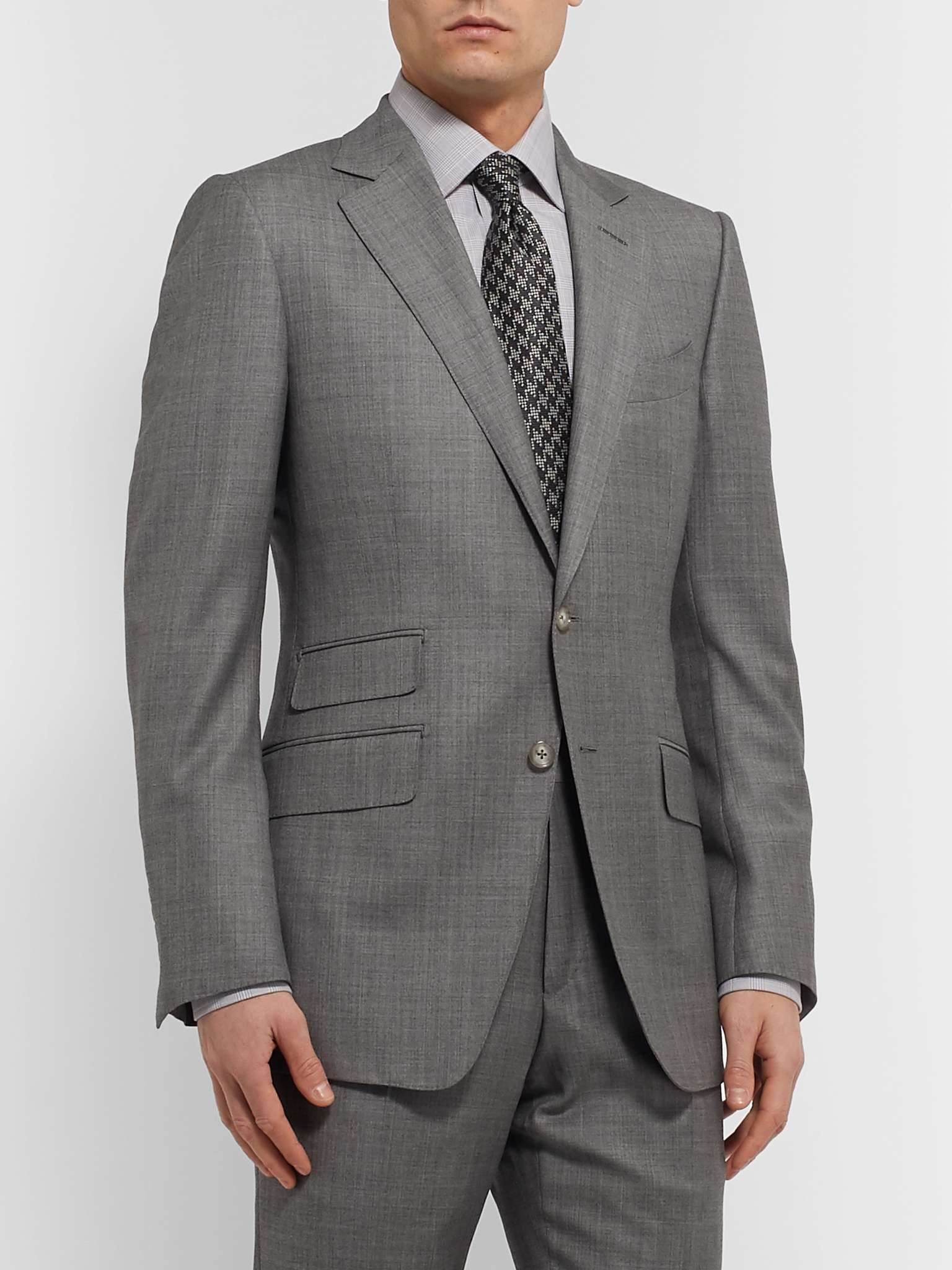 O'Connor Slim-Fit Wool Suit Jacket - 4