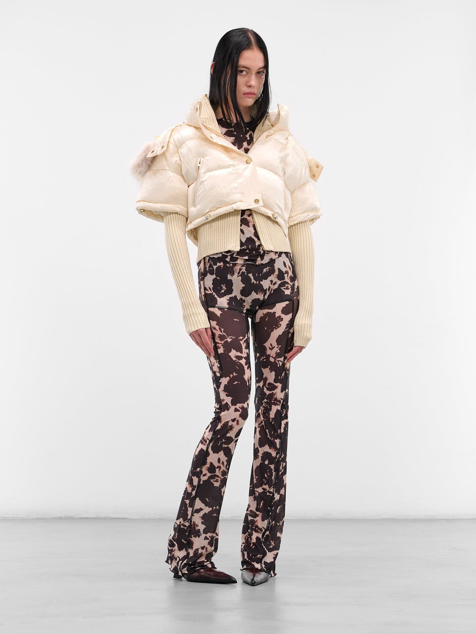 Abstract Rose Print Halcyon Top - 6