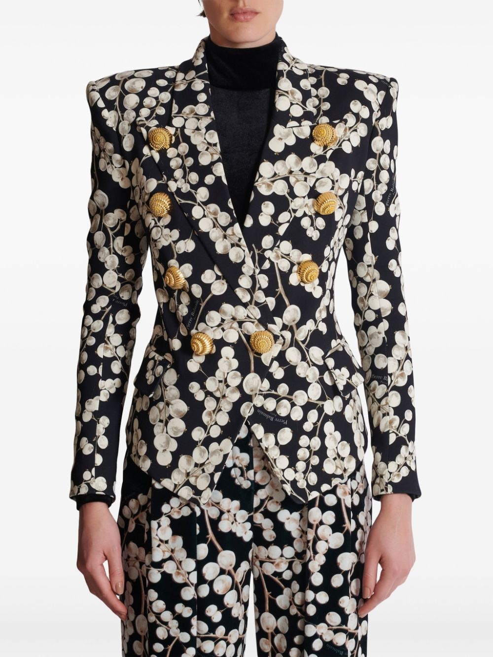 printed blazer - 5