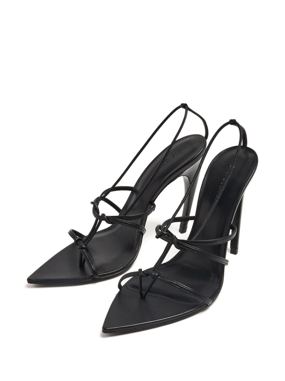 pointed-toe leather sandals - 2