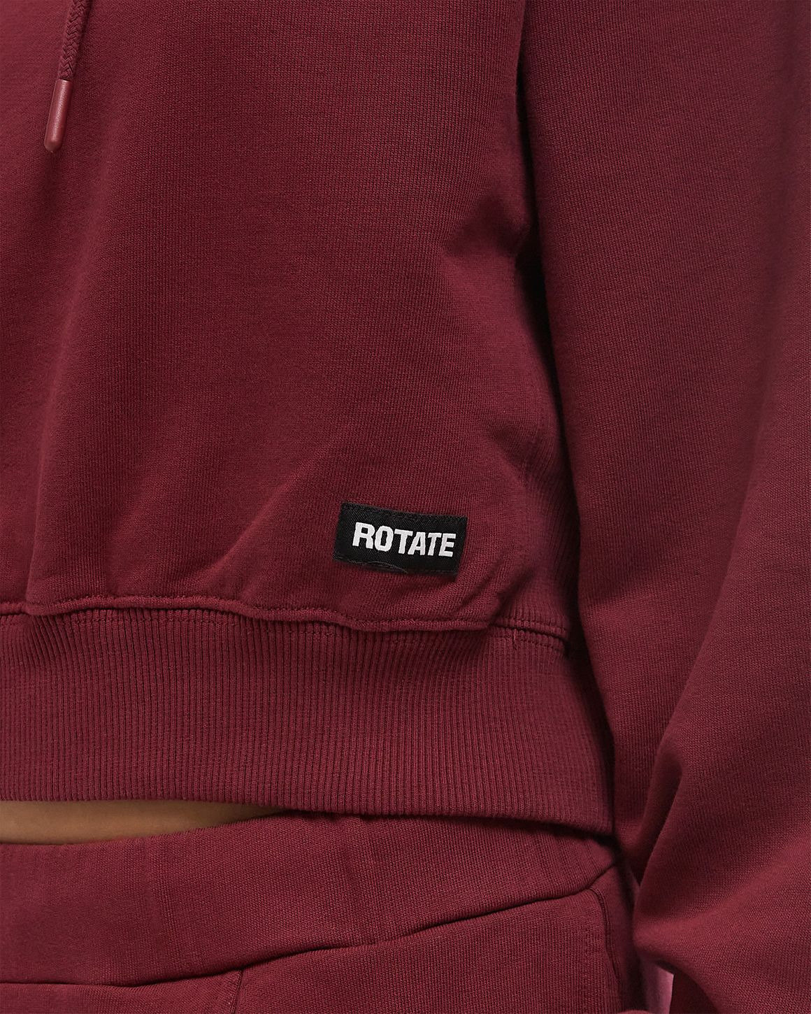 TERRY BACK CROPPED HOODIE - 3