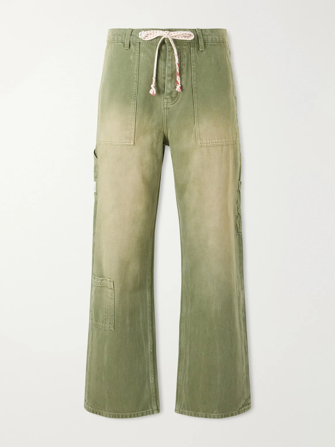 Gardener Utility Wide-Leg Drawstring Jeans - 1