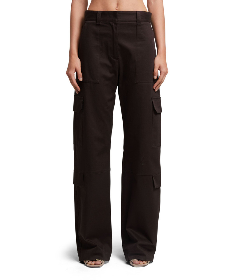 MSGM Stretch cotton gabardine cargo pants outlook