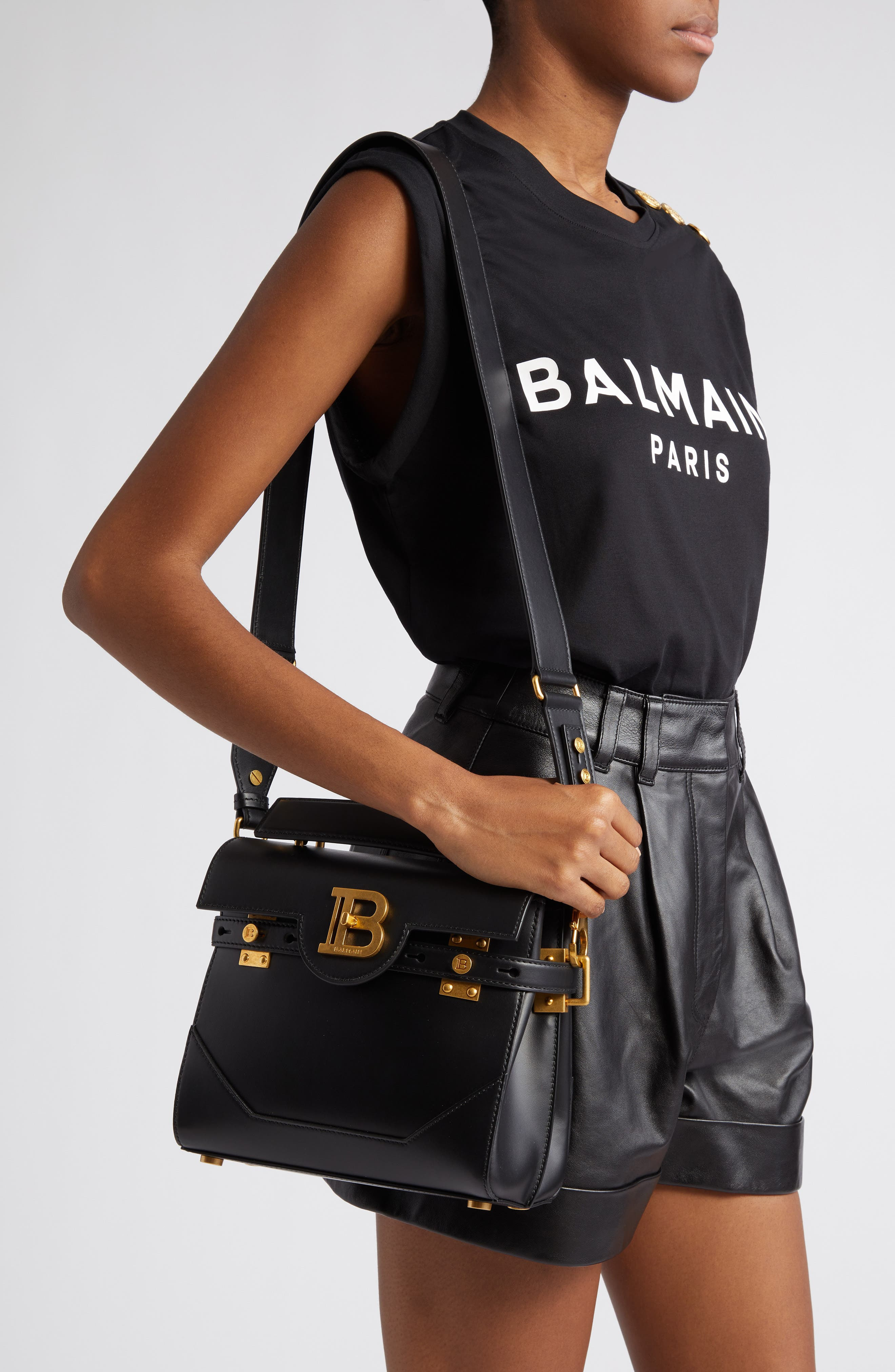 B-Buzz 23 Monogram Leather Top Handle Bag - 2