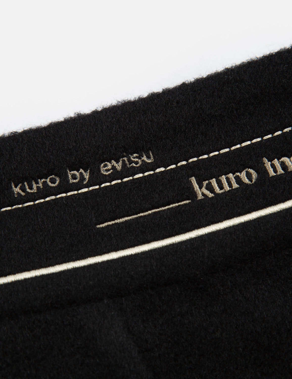 Slogan Embroidered Waistband Skirt - 10