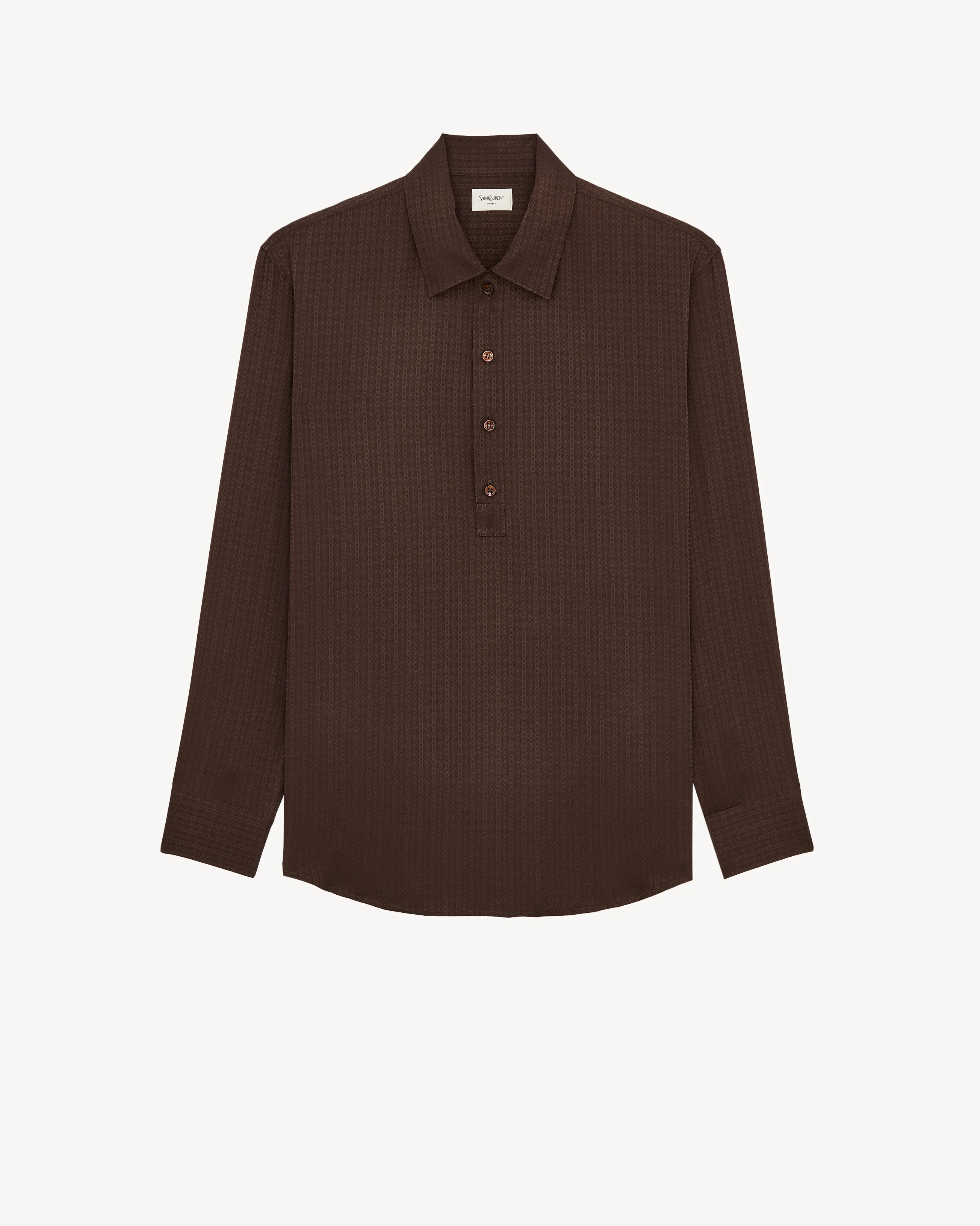 SHIRT IN DIAMOND SILK JACQUARD - 1