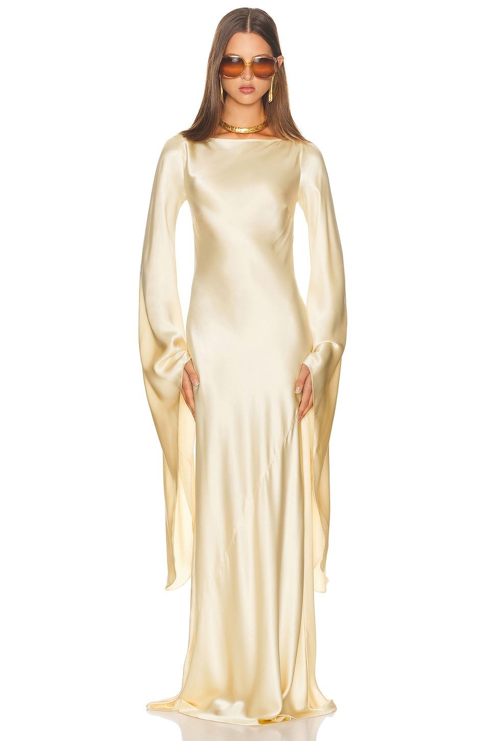 The Rosalind Dress in Silk Charmeuse - 5