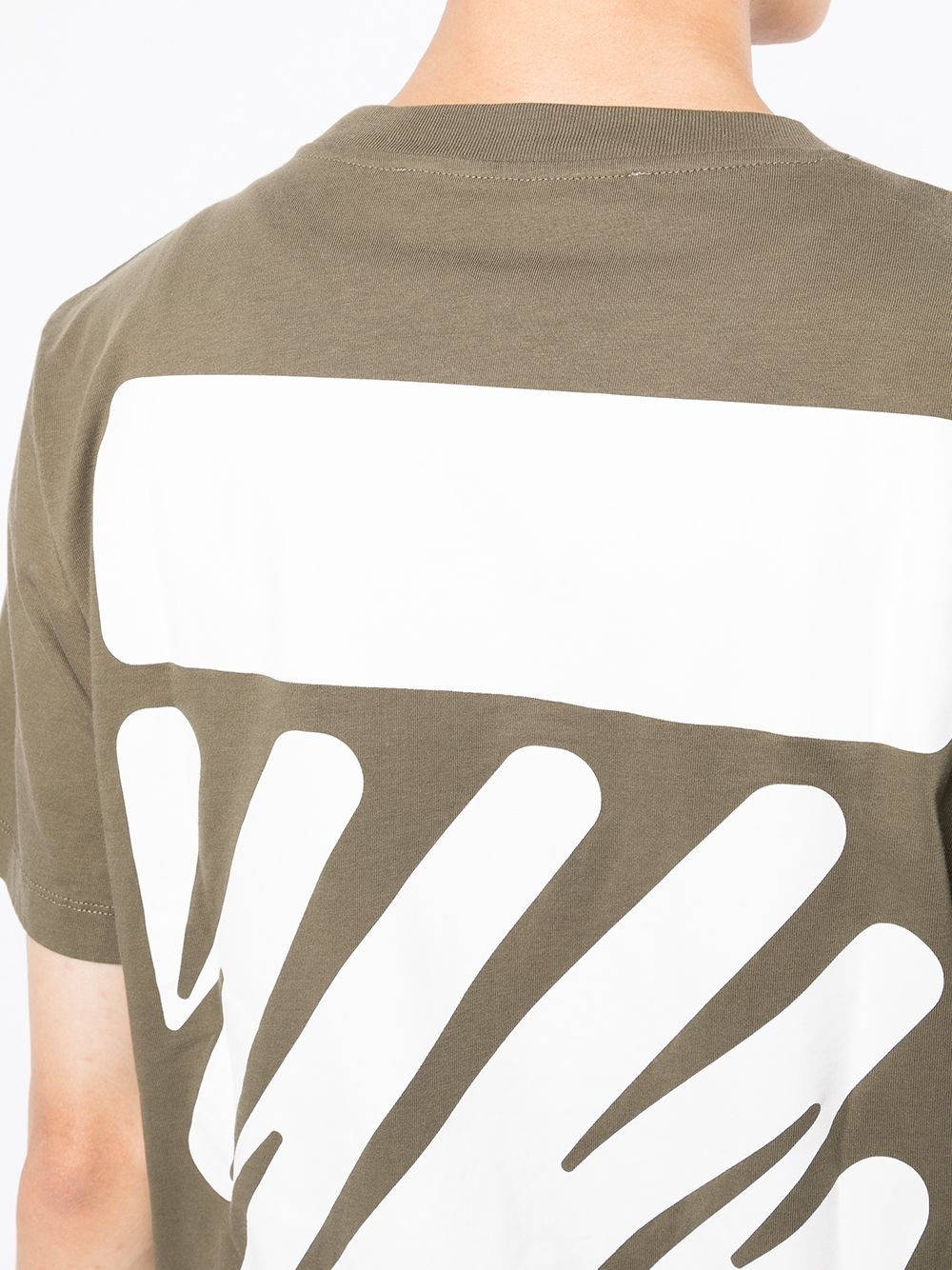 Wave Diag-print T-shirt - 5