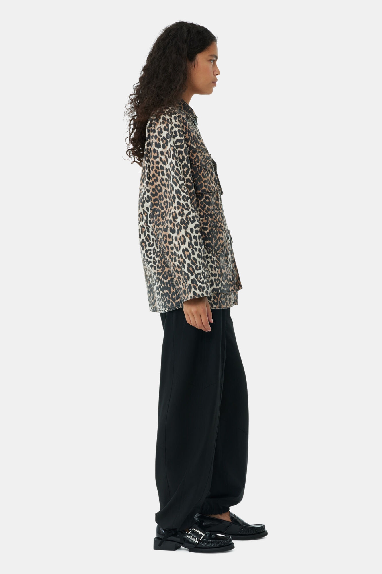 LEOPARD COTTON CANVAS JACKET - 4